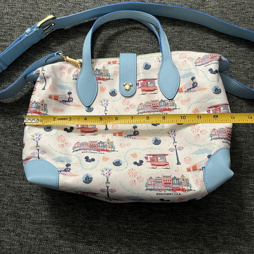 Disney Parks Stoney Clover Lane Satchel Bag Womens Medium Main Street Print - Picture 3 of 10